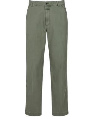 Closed Pantalones Rectos Con Botones - Verde