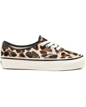 Vans Authentic Leopard-Print Sneakers - White