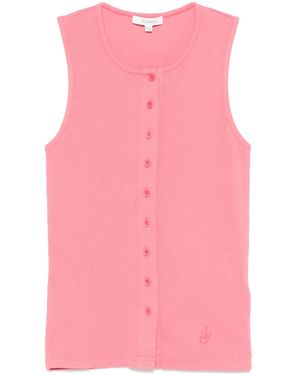 JW Anderson ボタン タンクトップ - ピンク