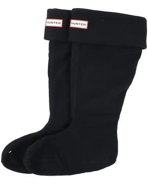 HUNTER Socken Mit Umschlag - Schwarz
