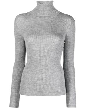 P.A.R.O.S.H. Top A Collo Alto - Grigio