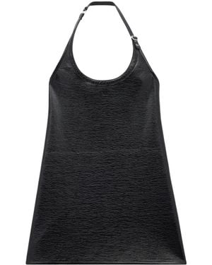Courreges Buckle-Detail Halterneck Minidress - Black