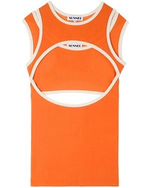 Sunnei Stretch Tank Top - Orange