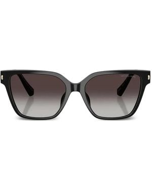 Michael Kors Logo-Plaque Square-Frame Sunglasses - Grey