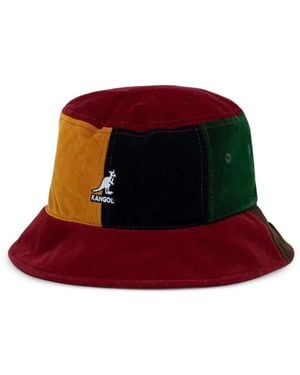 Kangol Bob En Velours Côtelé Effet Patchwork - Red