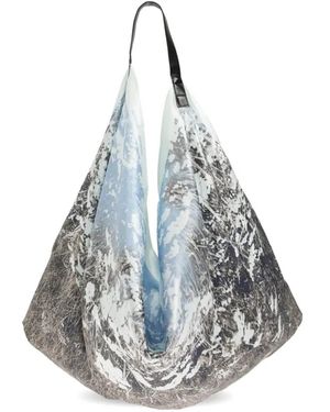 Samsøe & Samsøe Bolso De Hombro Saelli Con Motivo De Paisaje - Blanco
