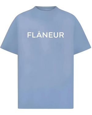 flâneur Logo T-Shirt - Blue
