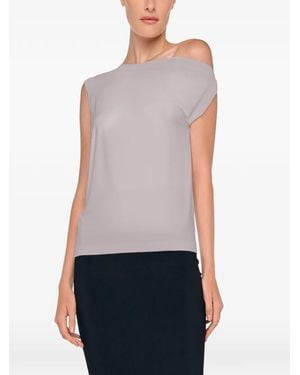 Norma Kamali Drop Shoulder Top - White