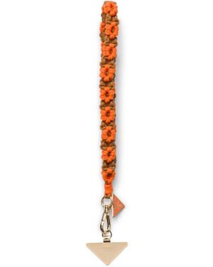 Prada Crochet Phone Wristlet - White