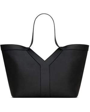 Saint Laurent Bolso De Hombro Con Logo - Negro