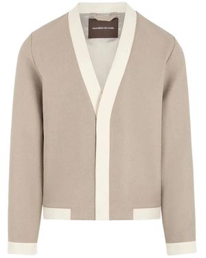 Manière De Voir Clovis Cardigan Mit Kontrastblende - Natur