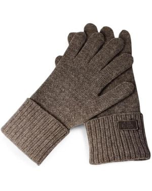 Weekend by Maxmara Zamianew Ribbed Gloves - Brown
