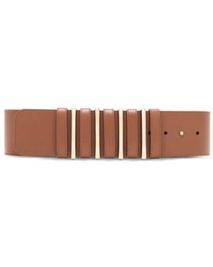 Giorgio Armani Leather Belt - White