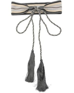 Antonio Marras Tassel-Detail Braided Belt - Grey