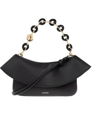 Loewe Borsa A Spalla Con Catena - Nero