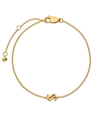 Monica Vinader Initial S Chain Bracelet - Metallic