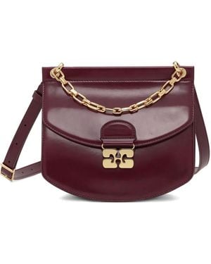 Ganni Apo-G Cross Body Bag - Purple