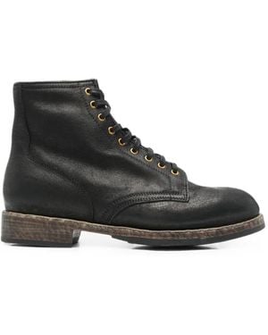 Visvim Brigadier Hi-Folk Lace-Up Boots - Black