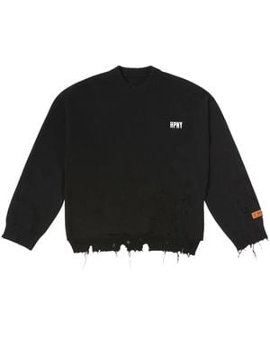 Heron Preston Offroad Crewneck スウェット Heron Preston Preston Racing Sweatshirt | Black | FARFETCH