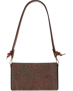 Etro Paisley-patterned Shoulder Bag - Brown