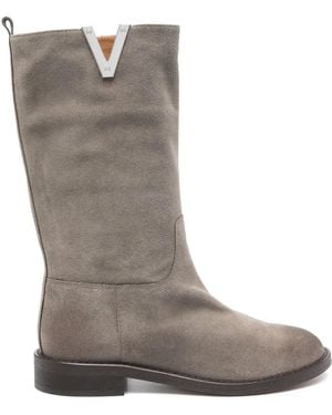Via Roma 15 Suede Boots - Gray