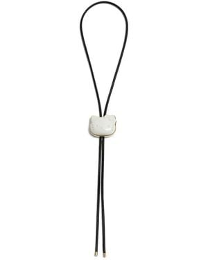 Andres Gallardo Hello Kitty Leather Necklace - White