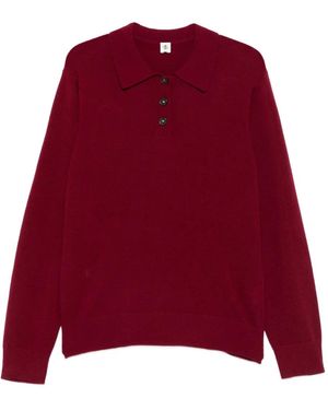 THE GARMENT Como Button-Fastening Polo Top - Red