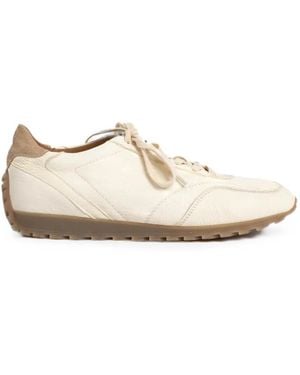 Eleventy Sneakers Mit Wildledereinsatz - Weiß
