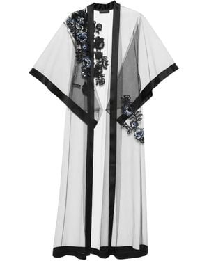 Carine Gilson Embroidered Robe - White