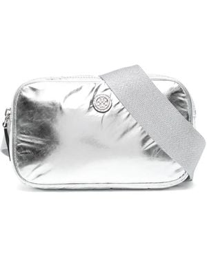 Tory Burch Virginia メタリック ベルトバッグ - ホワイト