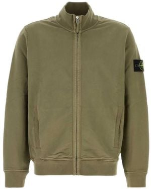 Stone Island Sweater Met Logopatch - Groen
