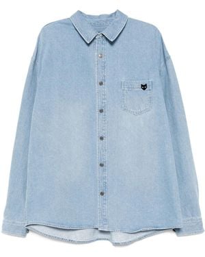 ZZERO BY SONGZIO Klassisches Jeanshemd - Blau