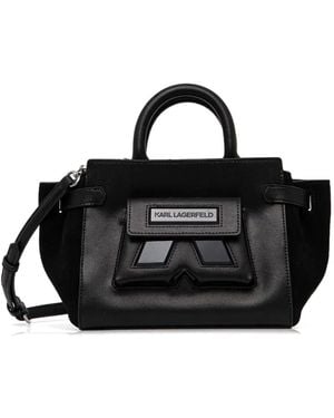 Karl Lagerfeld Ikon Tote Bag - Black