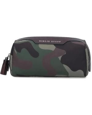 Anya Hindmarch Mini Camouflage-Clutch - Schwarz