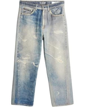 Our Legacy Digital-Print Distressed-Effect Jeans - Blue