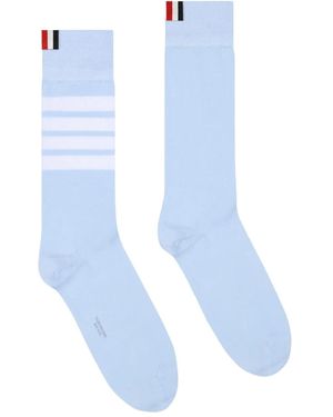 Thom Browne Calzini con dettaglio a righe - Blu