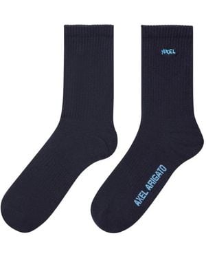 Axel Arigato Floral Logo Socks - Blue