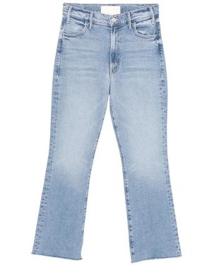 Mother The Hustler Ankle Fray - Blue