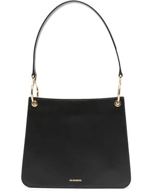 Jil Sander Leather Tote Bag - Black
