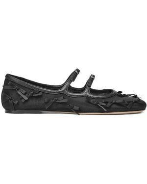 Marc Jacobs Bow-Detail Ballet Flats - Black
