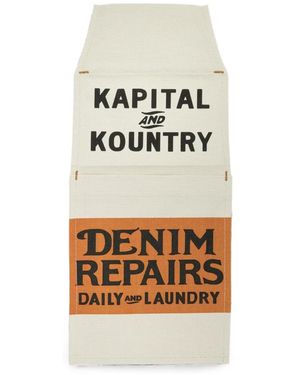 Kapital Canvas Pulp Phone Holder - White