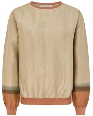 Rabens Saloner Ommi Colour-Block Long-Sleeve Sweatshirt - Natural