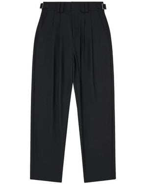 DIESEL P-Hit-Cool Pleated Wide-Leg Trousers - Black