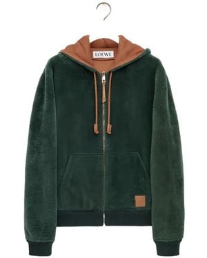 Loewe Zip-Up Hoodie - Green