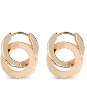Bimba Y Lola Interlocking Hoop Earrings - Metallic