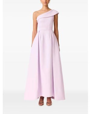 Elliatt Saphine One-Shoulder Pleated Maxi Dress - Pink