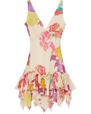 Donde Esteban Floral-Print Mini Dress - Pink