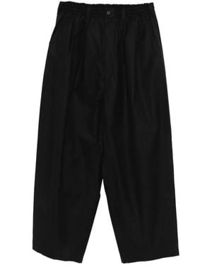 Comme des Garçons Elasticated-Waistband Trousers - Black