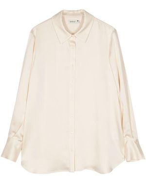 Jonathan Simkhai Olsen Satin Shirt - Natural