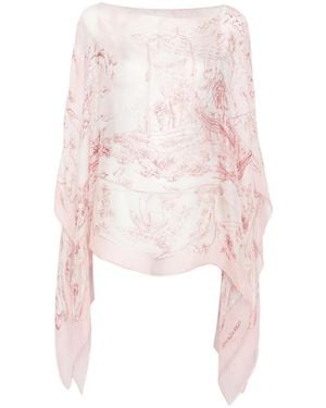 Ferragamo Floral-Print Tunic - Pink